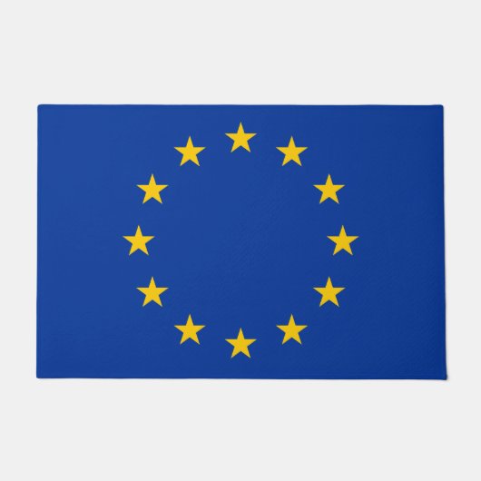 Europäische Gewerkschaft EU-Flagge Fußmatte (Vorderseite)