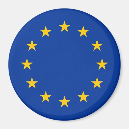 Europäische Gewerkschaft EU-Flagge Magnet (Vorne)