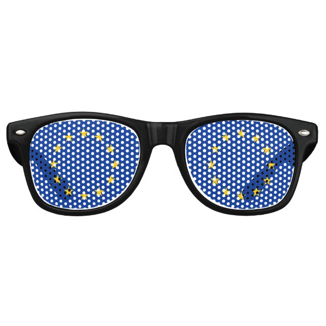 Europäische Gewerkschaft EU-Flagge Partybrille (Vorderseite)