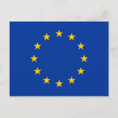 Europäische Gewerkschaft EU-Flagge Postkarte (Vorderseite)