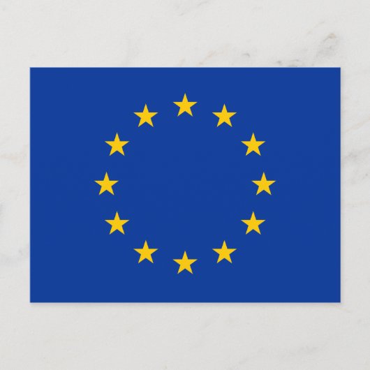 Europäische Gewerkschaft - EU-Flagge Postkarte (Vorderseite)