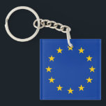 Europäische Gewerkschaft EU-Flagge Schlüsselanhänger<br><div class="desc">Blaue Flagge mit gelben Sternen. Offizielle Flagge der Europäischen Gewerkschaft. Große Geschenke und Waren unter der Flagge der EU.</div>