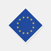 Europäische Gewerkschaft EU-Flagge Serviette (Ecke)