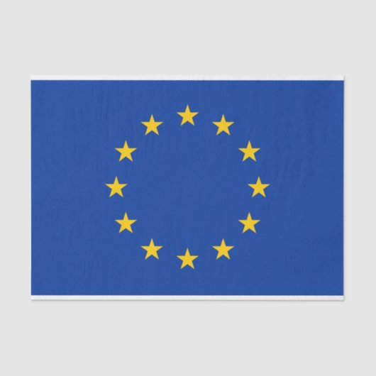 Europäische Gewerkschaft EU-Flaggengeschenkpapier Seidenpapier (Vorderseite)