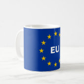 Europäische Gewerkschaft EU kennzeichnen Kaffeetasse (Vorderseite Links)
