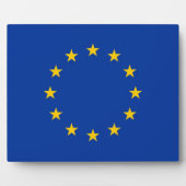 Europäische Gewerkschaft-Flag-Plaque Fotoplatte (Vorderseite)