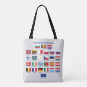 Europäische Gewerkschaft Flaggen der EU-Länder auf Tasche (Rückseite)
