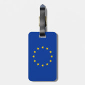Europäische Gewerkschaft - Gepäckmarke Gepäckanhänger (Rückseite vertikal)
