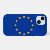 Europäische Gewerkschaft iPhone 15 Hülle (Rückseite (Horizontal))