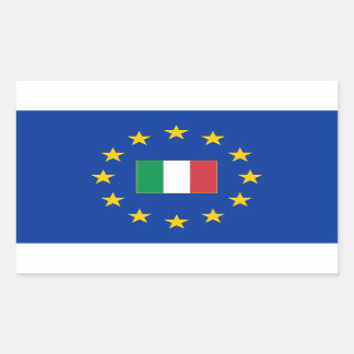 Europäische Gewerkschaft Italien Rechteck Sticker