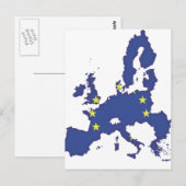 Europäische Gewerkschaft Postkarte (Vorne/Hinten)