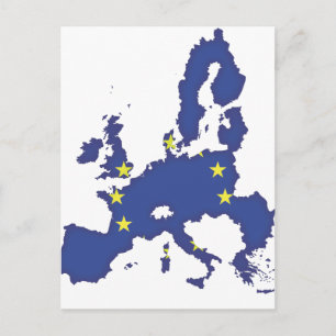 Europäische Gewerkschaft Postkarte