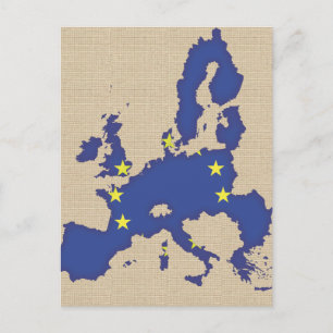 Europäische Gewerkschaft Postkarte