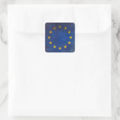 Europäische Gewerkschaft Quadratischer Aufkleber (Tasche)