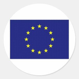 Europäische Gewerkschaft Runder Aufkleber