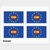 Europäische Gewerkschaft Spanien Rechteck Aufklebe Rechteckiger Aufkleber (Blatt)