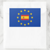 Europäische Gewerkschaft Spanien Rechteck Aufklebe Rechteckiger Aufkleber (Tasche)