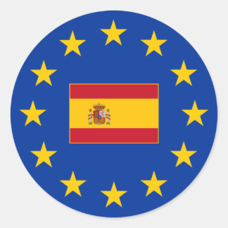 Europäische Gewerkschaft Spanien Rundschreiben Runder Aufkleber