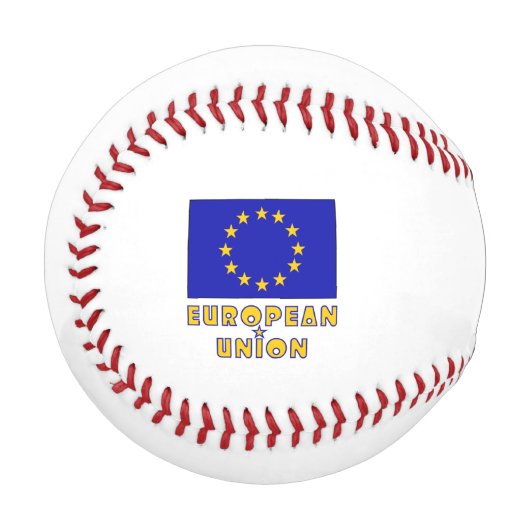 Europäische Gewerkschaft und EU-Flagge Personalisi Baseball (Vorderseite Links)