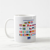 Europäische Gewerkschaften Flaggen EU-Länder Kaffe Kaffeetasse (Links)