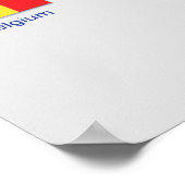 Europäische Gewerkschaften Flaggen EU-Länder Plaka Poster (Ecke)