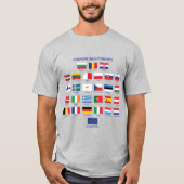 Europäische Gewerkschaften Flaggen EU-Länder T - S T-Shirt (Vorderseite)