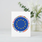 Europäische Gewerkschaften Postkarte (Stehend Vorderseite)