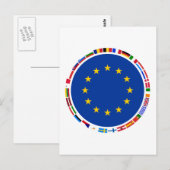 Europäische Gewerkschaften Postkarte (Vorne/Hinten)
