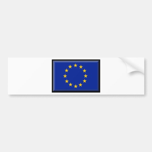 Europäische Gewerkschafts-Flagge Autoaufkleber (Vorne)