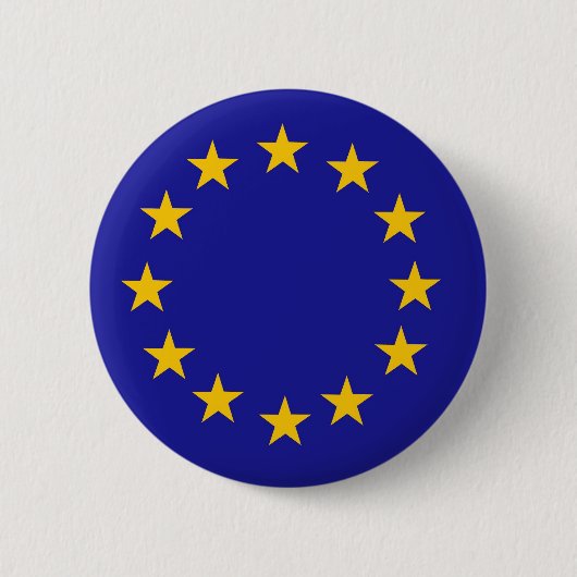Europäische Gewerkschafts-Flagge Button (Vorderseite)