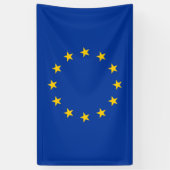 Europäische Gewerkschafts-Flagge E. - Banner (Vertikal)