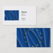 EUROPÄISCHE GEWERKSCHAFTS-FLAGGE VISITENKARTE (Vorne/Hinten)