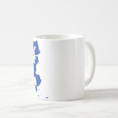 Europäische Gewerkschafts-Flaggen-Karte Kaffeetasse (VorderseiteRechts)
