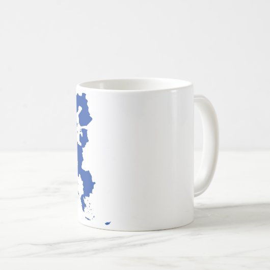 Europäische Gewerkschafts-Flaggen-Karte Kaffeetasse (VorderseiteRechts)