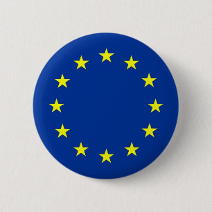 europäische Gewerkschaftsflagge Button