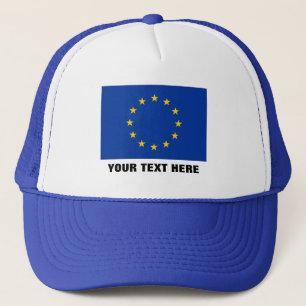Europäische Gewerkschaftshut blaue EU Europa Truckerkappe