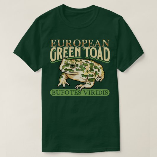 Europäische Grüne Toad T-Shirt (Design vorne)