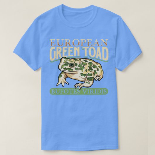 Europäische Grüne Toad T-Shirt (Design vorne)