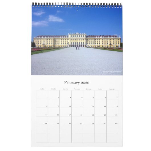 Europäische Hauptstädte 2025 Kalender (Feb 2026)