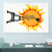 Europäische Hitzewelle Banner (Messe)