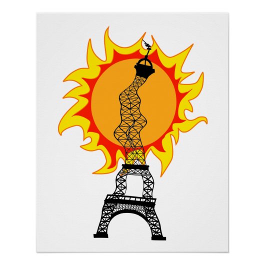 Europäische Hitzewelle Poster (Vorderseite)