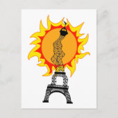 Europäische Hitzewelle Postkarte (Vorderseite)