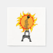 Europäische Hitzewelle Serviette (Vorderseite)