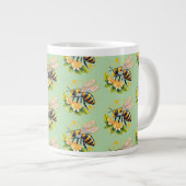 Europäische Honigbiene Jumbo-Tasse (Vorderseite Rechts)