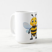 Europäische Honigbiene Kaffeetasse (Vorderseite Links)