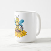 Europäische Honigbiene Kaffeetasse (VorderseiteRechts)