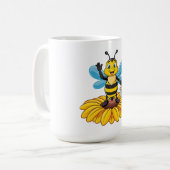 Europäische Honigbiene Kaffeetasse (Vorderseite Links)