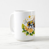 Europäische Honigbiene Kaffeetasse (Vorderseite Links)