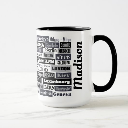 Europäische individuelle Name-Tasse Tasse (Rechts)
