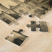 Europäische jüdische Synagogen auf antiken Puzzle (Seite)